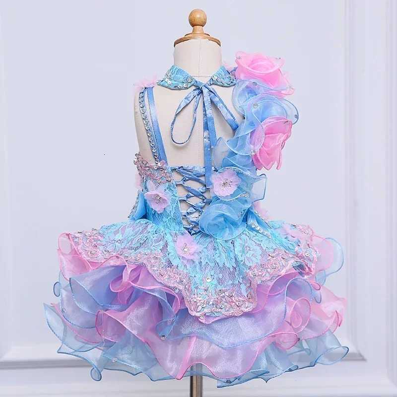Colorful Little Flower Girls Dresses Sleeveless For Weddings Party Dress Kids Prom Dresses Evening First Communion Gowns Z250926