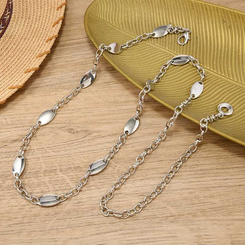 Silver Color Metal Vintage Waist Chain Womens Hip Hop Minimalist Fashion Accessory L250926