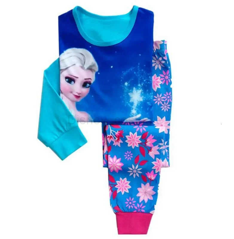 Disney Children Pajamas Sets Boys Cartoon Cars Spiderman Frozen Anna Elsa Nightwear Girls Family Kids Clothes Sleepwear Baby Pyjamas H250926