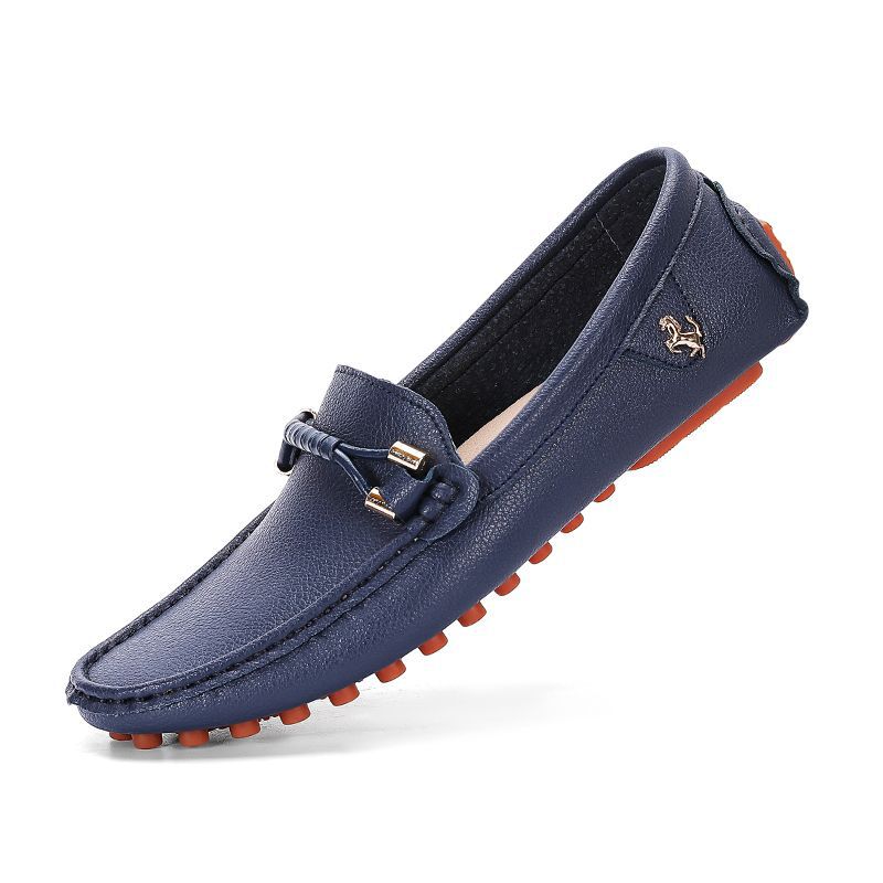 Genuine Leather Loafers for Men, Comfort Suede Casual Slip-on Moccasins