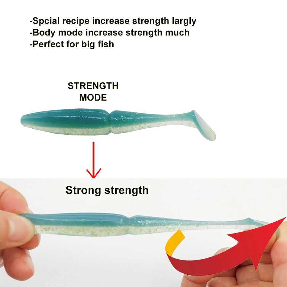 ESFISHING Pike Fishing Lure 100mm125mm155mm 200mm Easy Shiner Quality Pesca Silicone Bait Bass urre Soup Soft Lure W250926