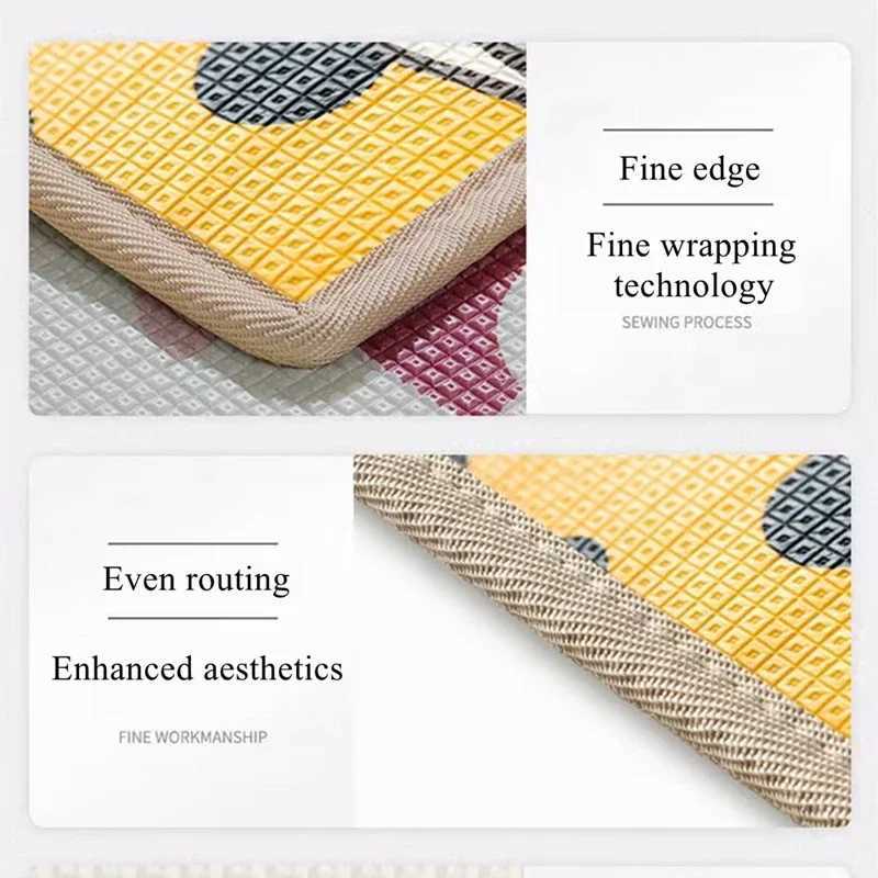Thick 1CM EPE Baby Activity Gym Baby Crawling Play Mats Folding Mat Carpet Baby Game Mat for Childrens Safety Mat Rug Nontoxic C250926
