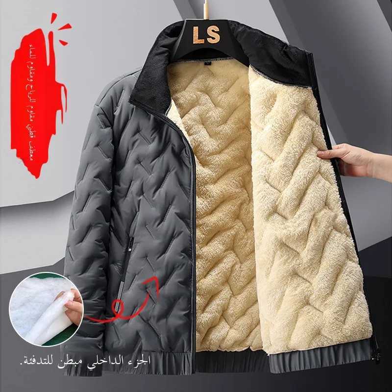 Thiened Lamb Velvet Cotton Jaet Stand Collar Wear Resistant Winter Workwear for Men Warm And Durable Cotton Coat W250926