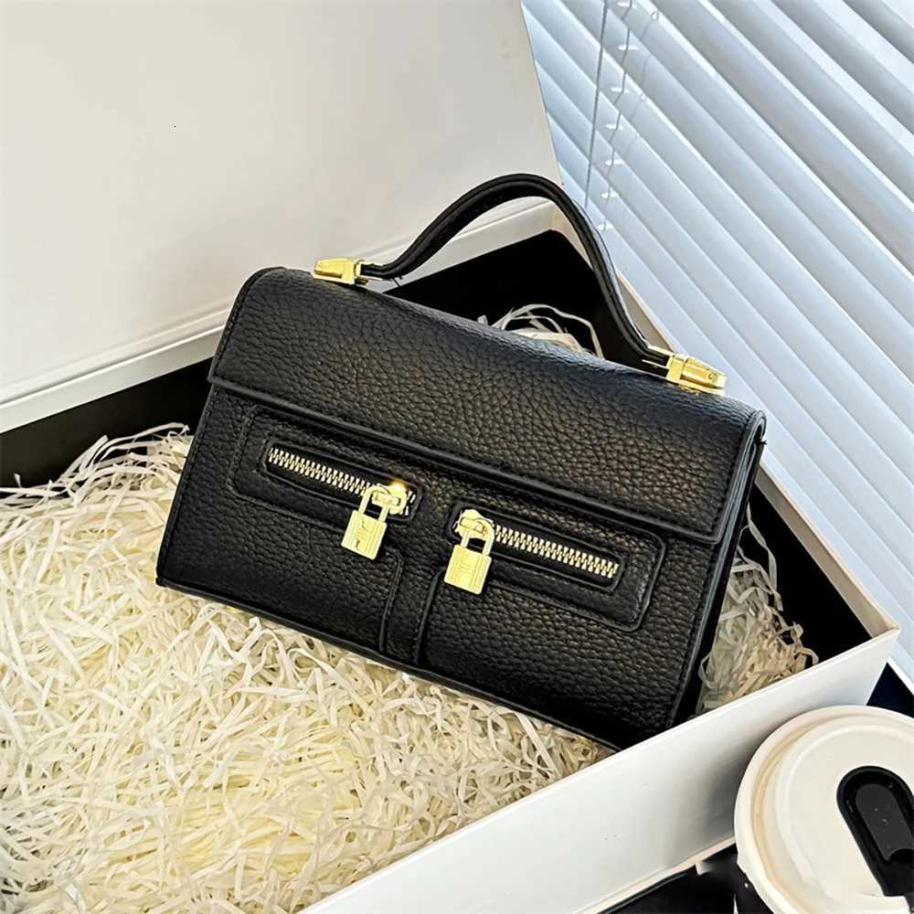 Retro Bow Single Shoulder Bags for Women Luxury Designer Adjustable Crossbody Purse Zipper Lock Design Square Hand Held Handbags Z250926