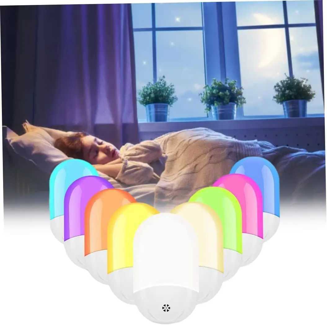 Plug in Night Light Plug in Wall with Dusk to Dawn Sensor 05W Warm White RGB Night Light for Kid Bedroom Bathroom Stair C250925