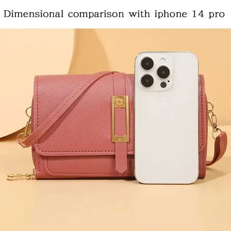 PU Womens Mobile Phone Bag Fashionable and Multifunctional Womens Bag Trendy and Retro Shoulder Bag Z250926
