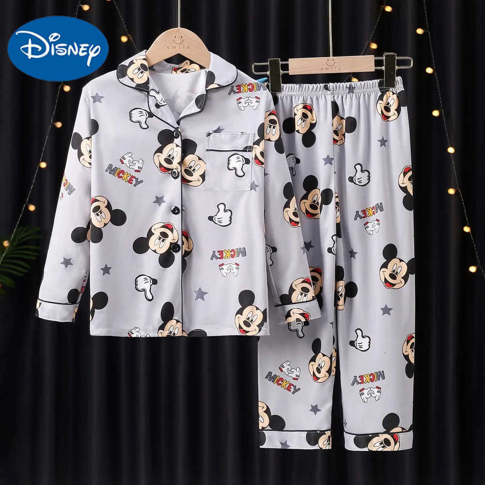 Disney Charming Kids Pajama Sets Children Personality Cartoon Soft Comfortable Nightwear Sets Durable Comfy Indoor Autumn Winter H250926