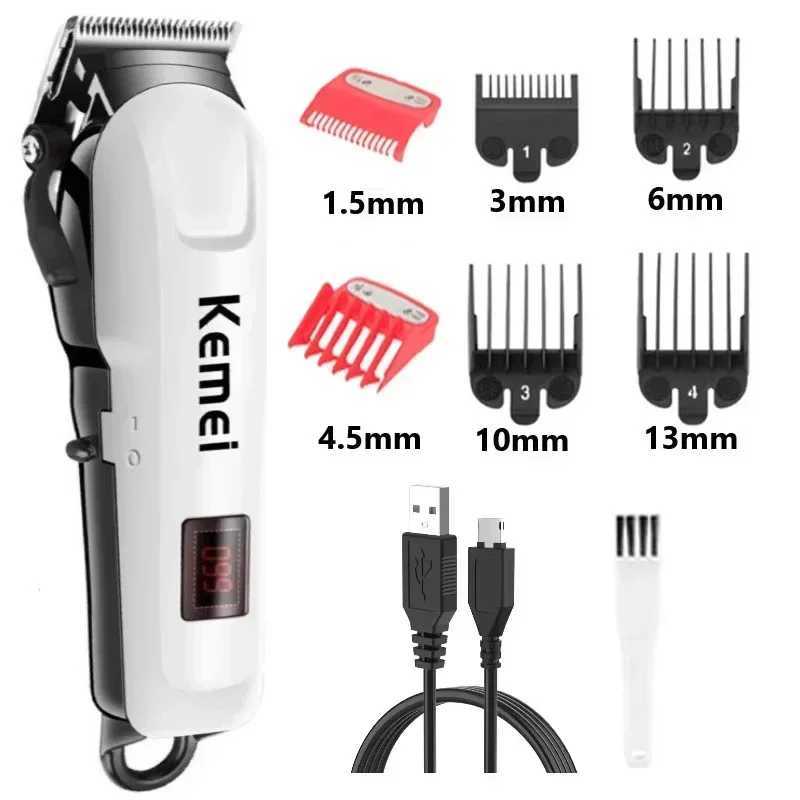 Kemei Hair Clipper Hair Cut Maching Wireless Trimmer Men Professional Clipper Machine Rechargeable Hair Cut Barberkemei R250926