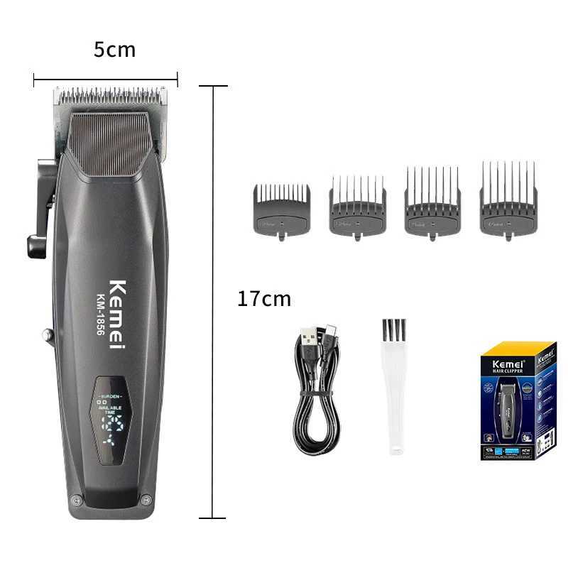 Kemei Professional Barber Hair Clippers USB Rechargeable Cordless Hair Trimmer Powerful Hair Cutting Grooming Machine for Men R250926