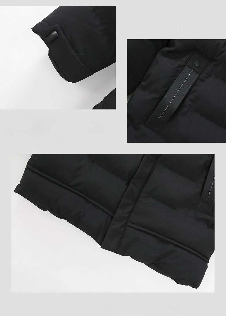 Long Down Jacket Men Thicken Warm Winter Coat Hooded GreenDuck Down Parkas Pure Color Casual Overcoat Outdoor Couple Clothes W250926