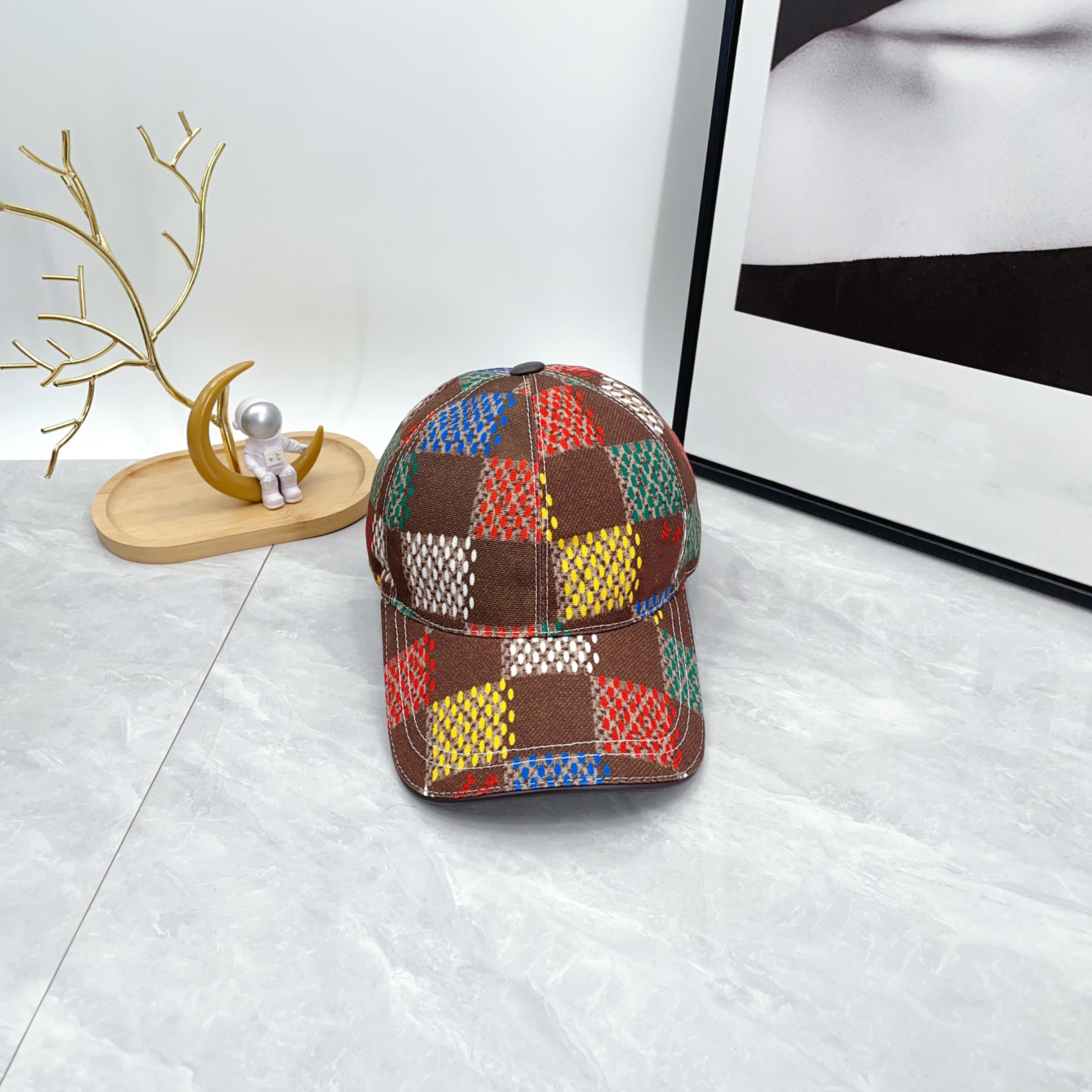 Designer baseline cap outdoor sunshade warm embedded hat fashionable canvas fabric design adjustable hat Embroidery hat luxury design hat