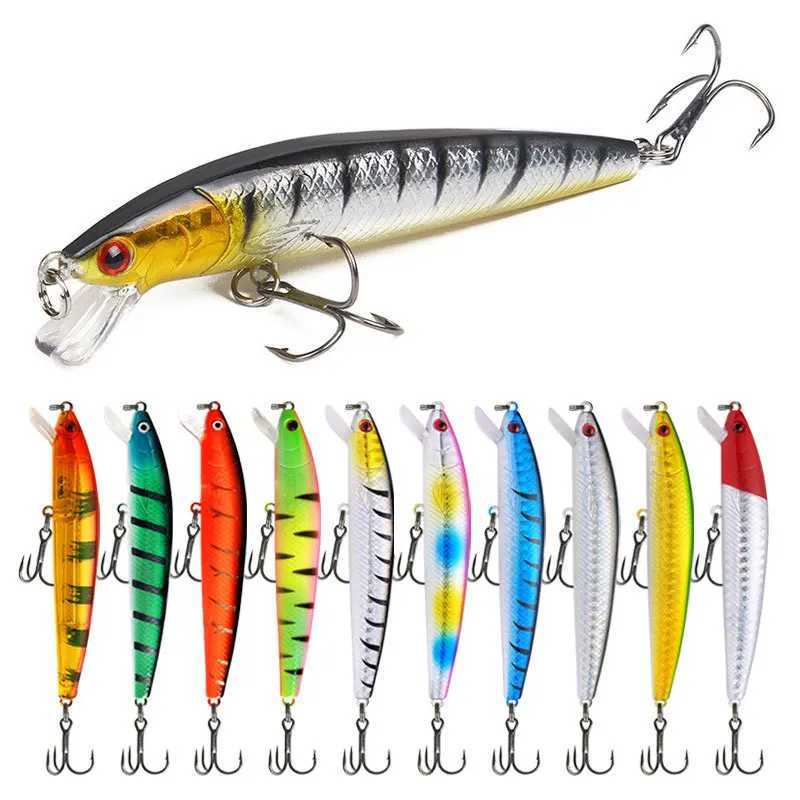 10 Pcs Fishing Lure Set Mini Fishing Hard Bait Minnow Floating Swing Crankbait Crazy Wobbrs Artificial Bionic Crank Lures W250926