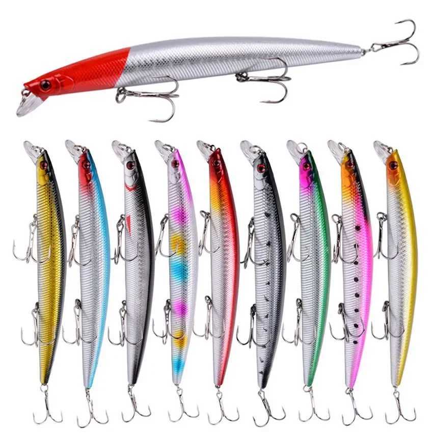 10pcs Big Laser Minnow Fishing Lure Set 180mm 26g Hard Bait Crankbait Isca Artificiais Pesca Sea wobbr Swimming Baits W250926