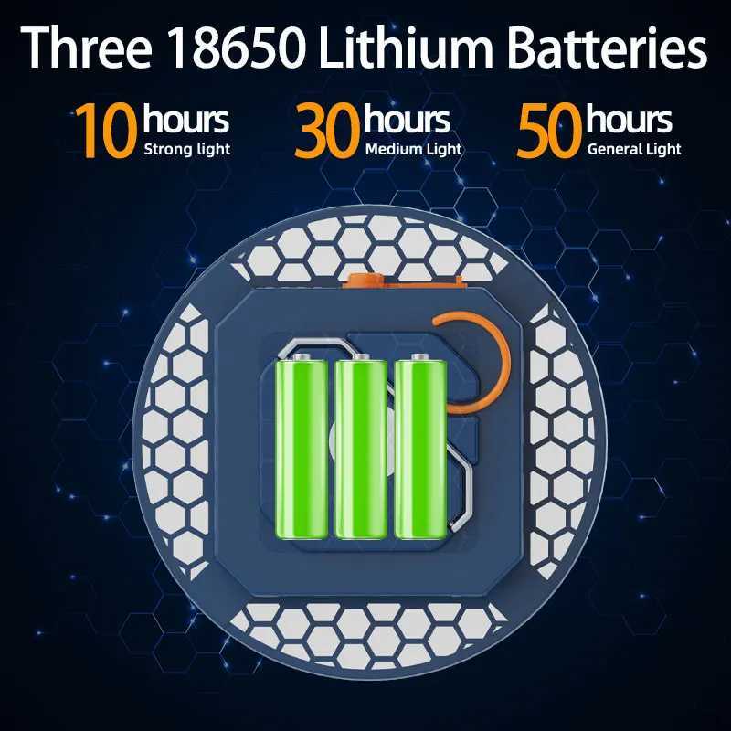 MOSLIGHTING Rechargeable Camping Lantern Portable Flashlight With Magnet Emergency Light Powerful Hanging Tent Lamp Outdoor LED C250928