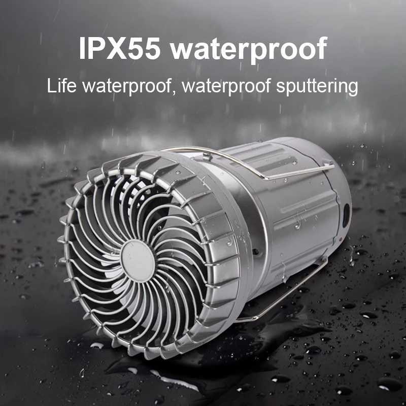 3 In 1 Multifunctional Lantern Fan Solar Charging Portable Hanging Tent Lights Outdoor Camping Rechargeable Fan Lamp C250925