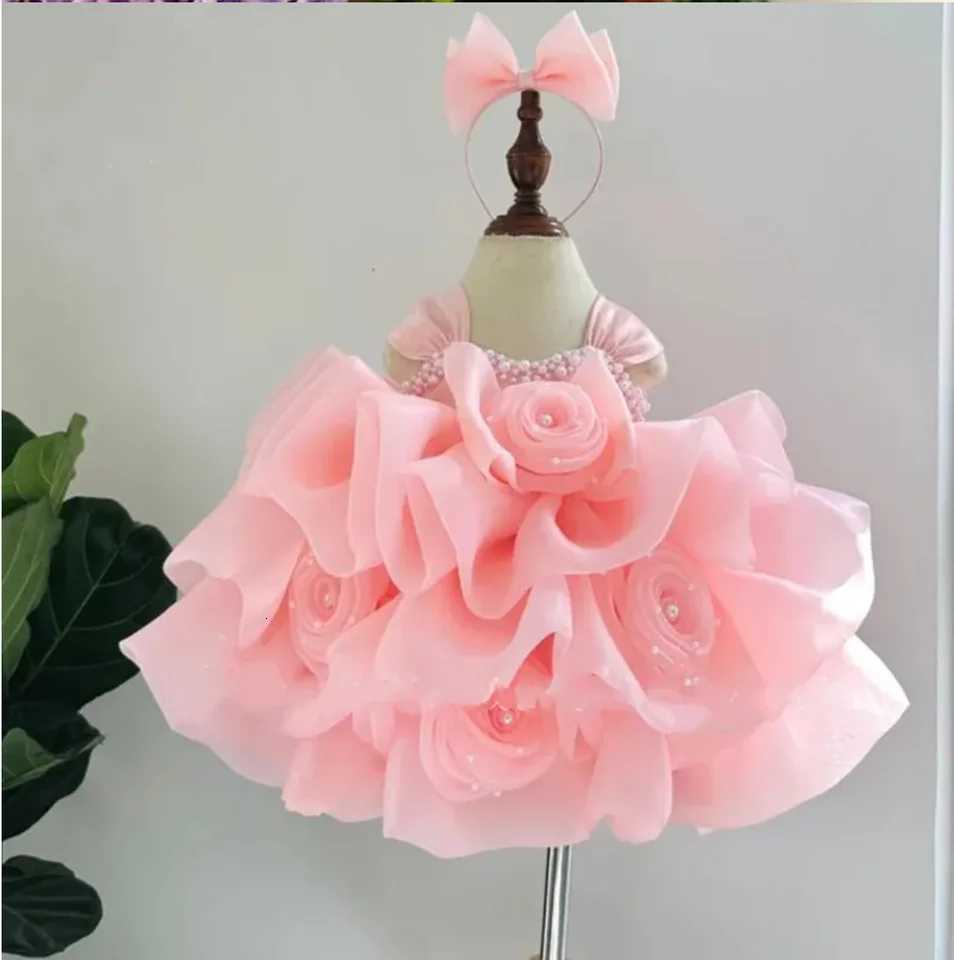 Baby Girl or Boys Flower Princess Dress Birthday Party Formal Wedding Flower Princess Banquet Z250926