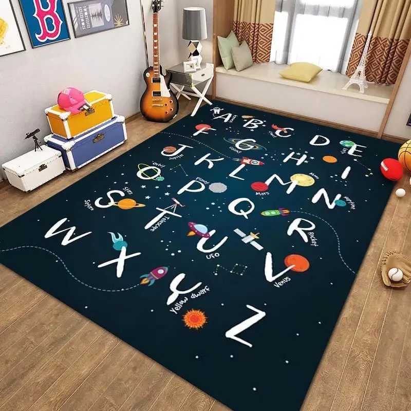 Childrens Play Crawl Mat Letters and Numbers Carpet Living Room Sofa Coffee Rug Cartoon Early Education for Children Floor Mats C250926