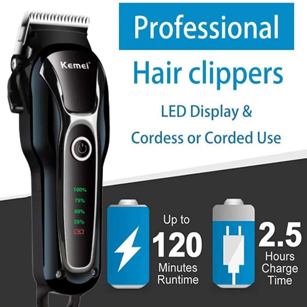Professional Clipper Pet Dog Hair Trimmer Grooming Rechargeable Powerful Cat Cutters Shaver Mower Haircut Machine KM1991 R250926