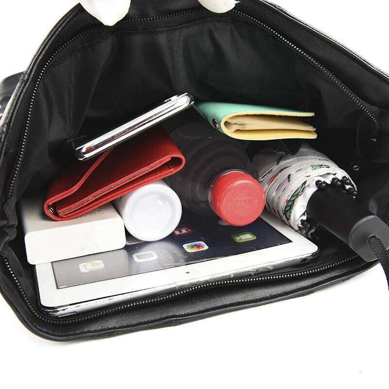 New Fashion Rivet Crossbody High Quality Genuine Leather Designer Chain Messenger Bag Large Shoulder Bags Sac A Main