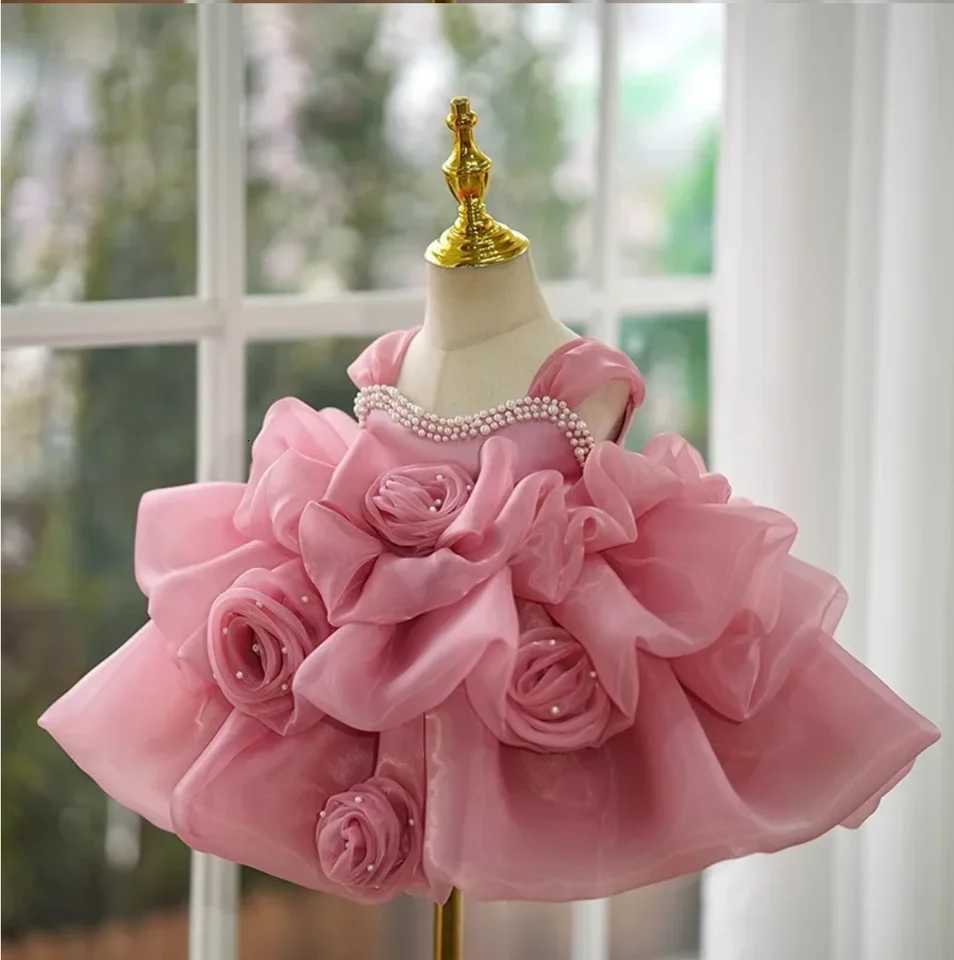 Baby Girl or Boys Flower Princess Dress Birthday Party Formal Wedding Flower Princess Banquet Z250926