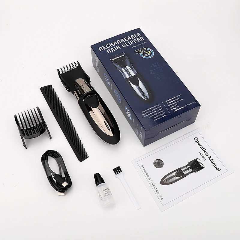 RESUXI HC001 7800 RPM Mens Professional Oil Head Hair Clipper Hair Salon Household Adjustable Blade Head Electric Hair Trimmer R250926
