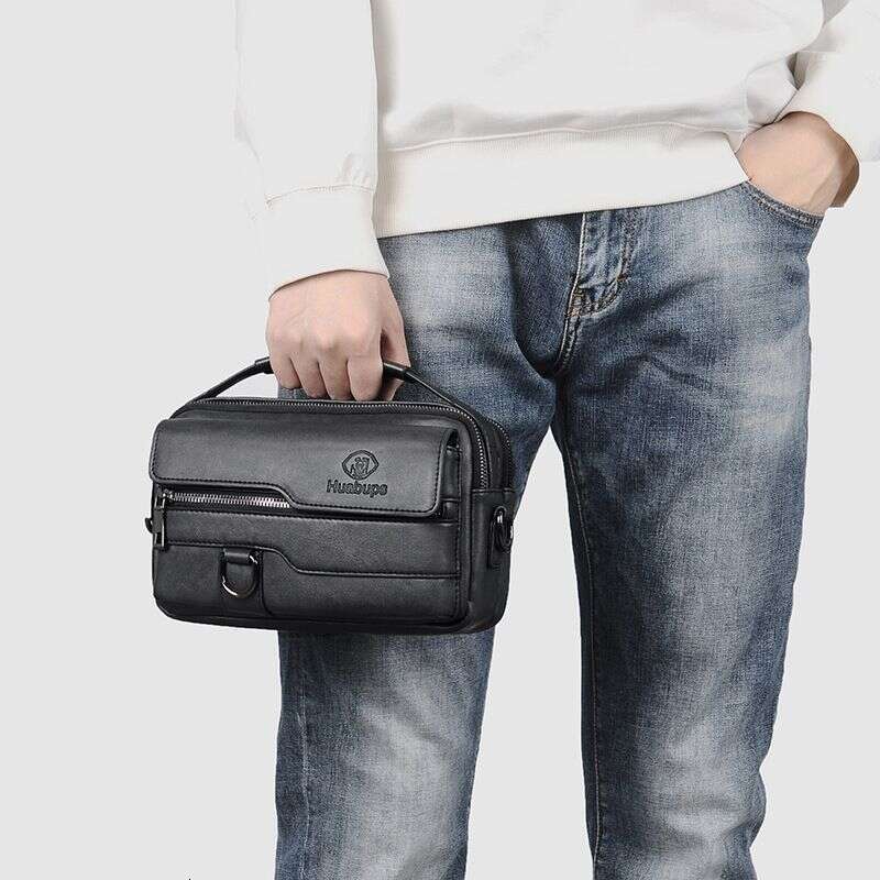New Single Shoulder Casual Small Multi-Pocket Crossbody Multi-Functional Clutch Trendy Men's Bag
