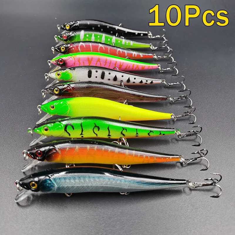 Fishing Lure 115cm14g Artificial Bionic Swing Hard Bait Tack 3D Eyes Hook Wobbr Carp Fishing Pesca for Bass Pike 510Pcs W250926