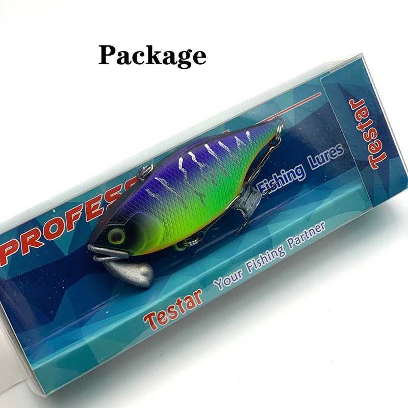 60mm 18g Testar Jig Vibration Bait Long Casting VIB Wobbrs Swimbait Winter Ice Fishing Trout Pike Dogfish W250926