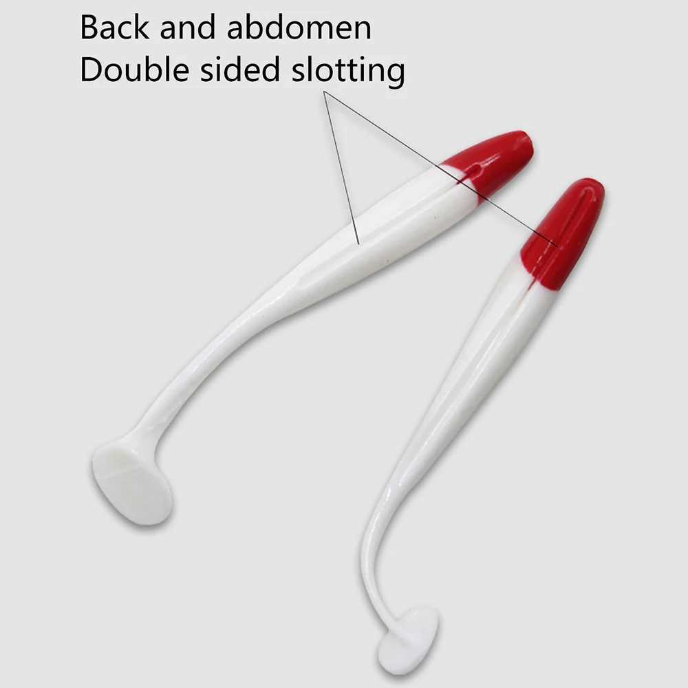 10pcs Soft Lure 5579cm Silicon Swimbaits isca Artificial Worm Soft Bait Fish Wobbrs Bass Carp Flying Fishing Lure T Tail W250926