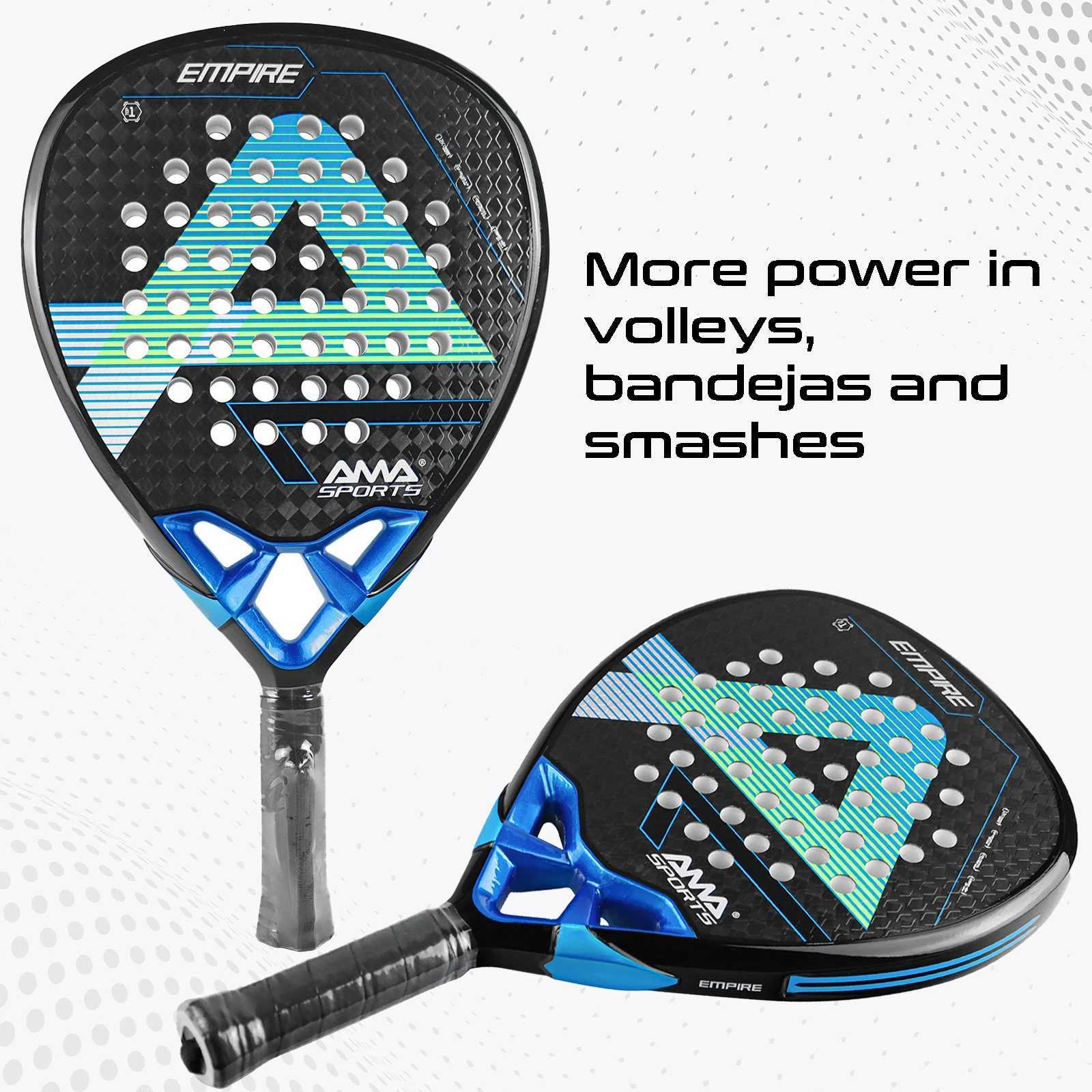 Padel Racket 12K Carbon Fiber Surface with EVA Memory Flex Foam Core Lightweight Padel Racquet with Bag POP Padel Tennis Rackets J250926