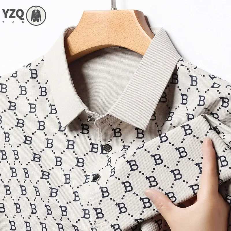 Casual Mens Business PoLo with Graphic Design Perfect Fit & Easy Care Fabric