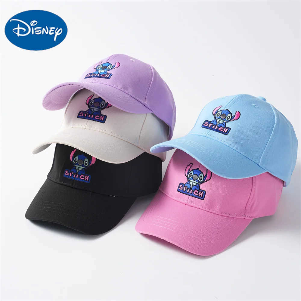 Disney Stitch childrens baseball cap boys and girls cute cartoon embroidered baseball cap kids cartoon sun hat H250926