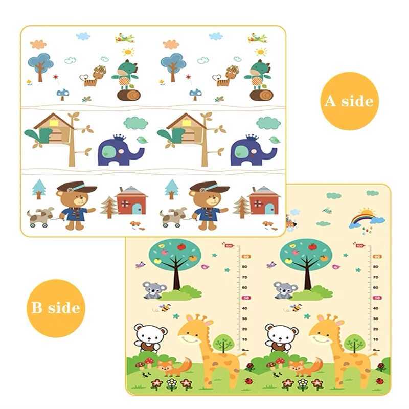 200x180180x150180x120cm Play Mat for Childrens Thick Safety Mat Friendly Crawling Play Mats Folding Mat Carpet Rug Playmat C250926