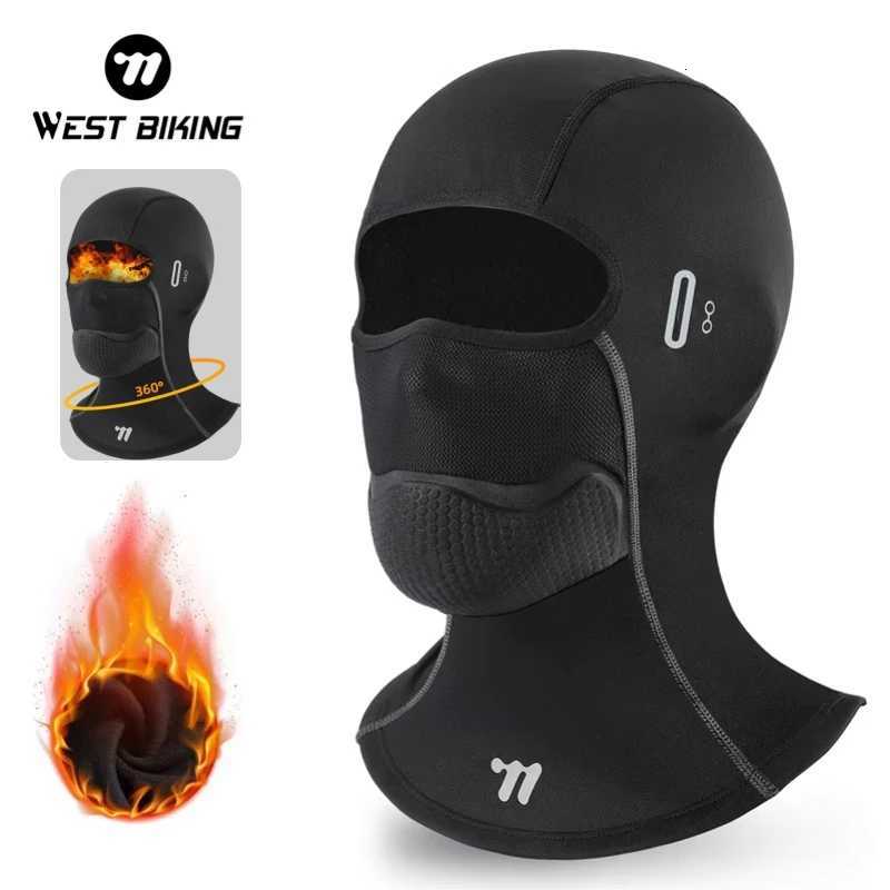 WEST BIKING Warm Cycling Hat Face Mask Protection Winter Balaclava Bike Face Cover Sport Bike Helmet Liner Motorcycle Masks Z250926