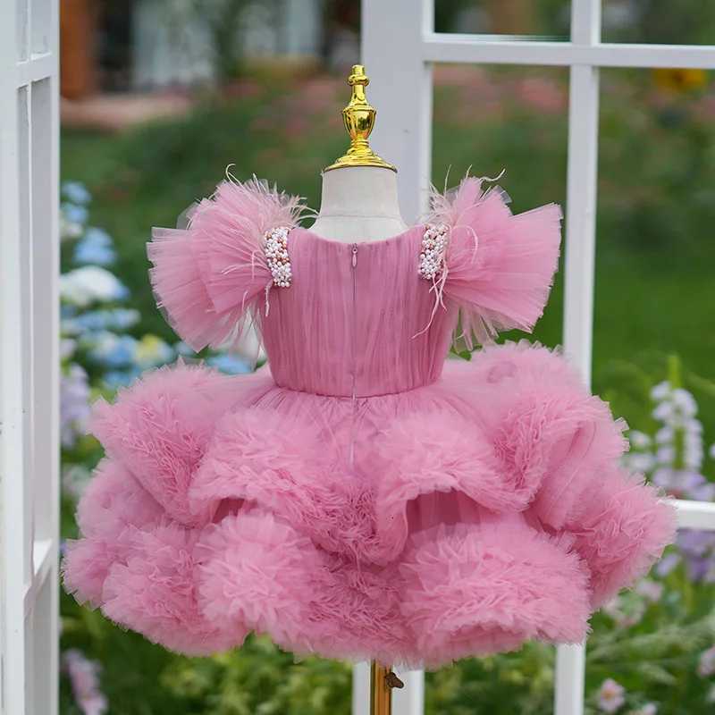 New Childrens Princess Costume Hosts Piano Performance Wedding Birthday Girls Party Dresses A4589 Vestidos Bridesmaid Dresses Z250926