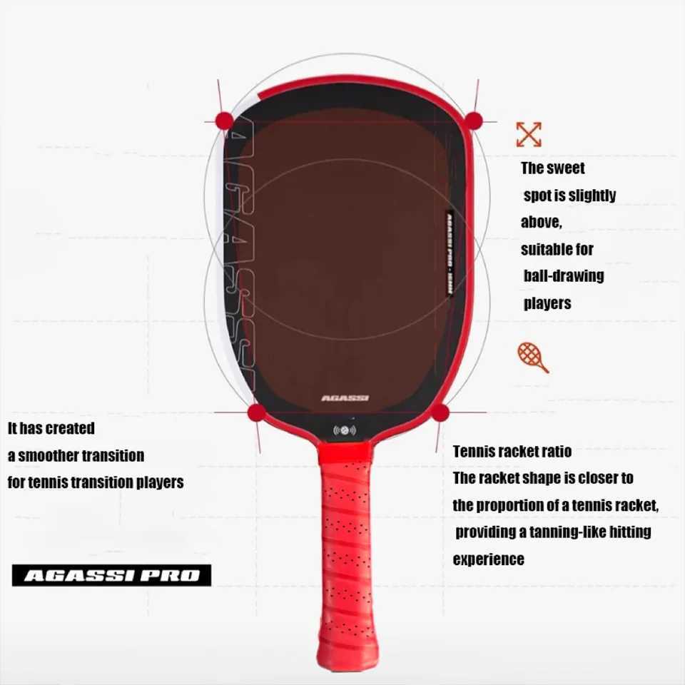 New USAPA Approved 16MM Pickleball Paddle T700 Carbon Fiber Racket Honeycomb Core Professional Power and Spin Pickleball Racket J250926