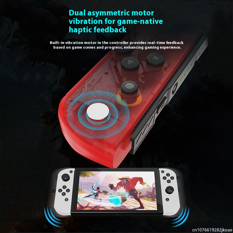 Wireless Bluetooth Split Type Gamepad Controller for Switch/Lite/Oled Console Gamepads Controllers 6 Axis Gyro Joystick/Nintendo Game JoyCon Long Stan