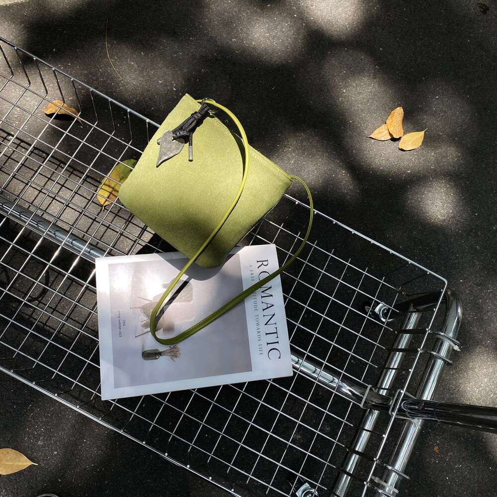 Genuine Suede Soft Leather Handbag for Women 2025 Autumn Winter New High-end Versatile Shoulder Bucket Bag