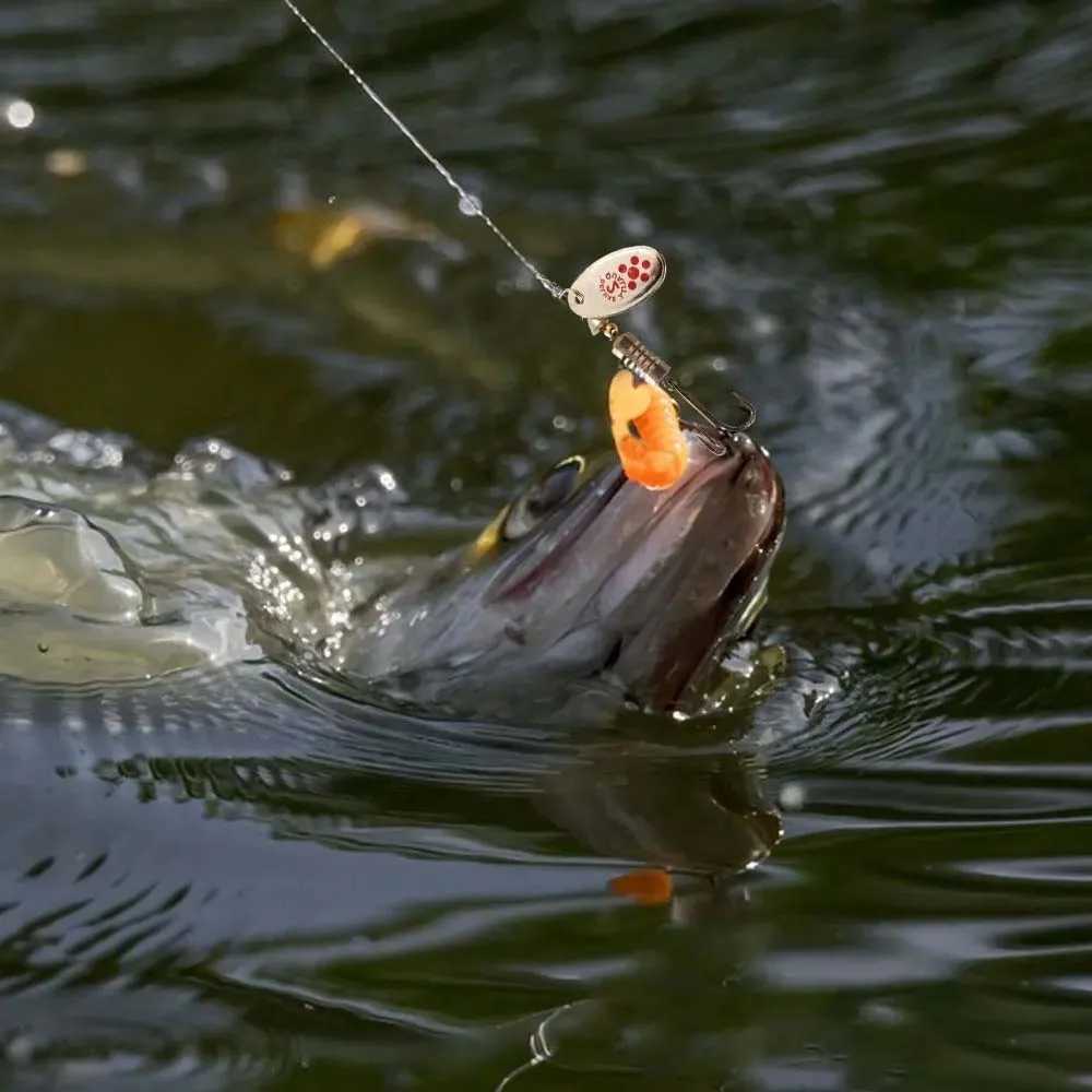 JSFUN 10PCS Spinner Spoon Metal Bait With Box Sequins Crankbait Spoon Baits Bass Trout Perch Pike Rotating W250926