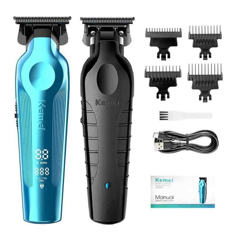 Kemei professional mens hairbeard trimmer with zero gap hair clipper and blade cordless charging R250926