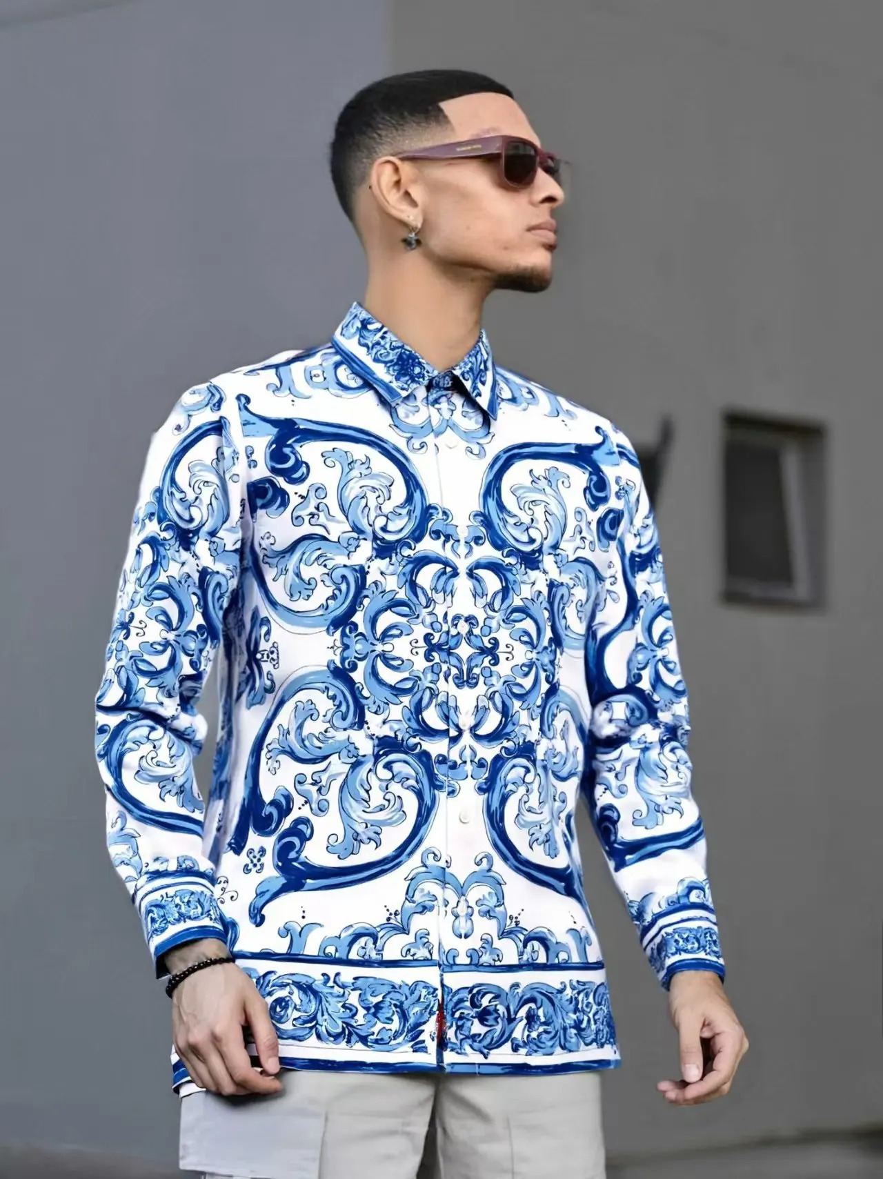 Fashion Men Shirts 2025 European Party Style Mens Clothing Camisas Masculino Ropa De Hombre Mens Clothes250920