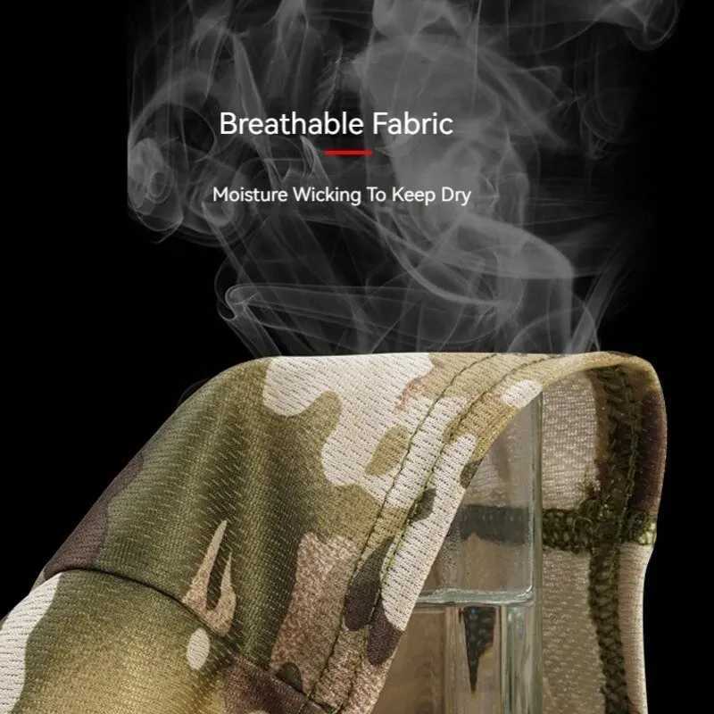 Camouflage Outdoor Riding Mask Outdoor Sun Protection Single Hole Quick Dry Mesh Mask Z250926