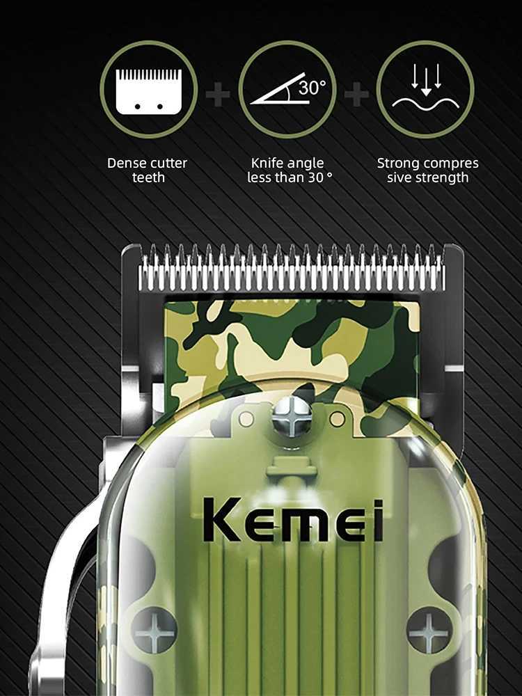 Kemei KM1926 USB Charging Professional Electric Trimmer LCD Display Rechargeable Hair Clipper Rechargeable Hair Cutting Machine R250926