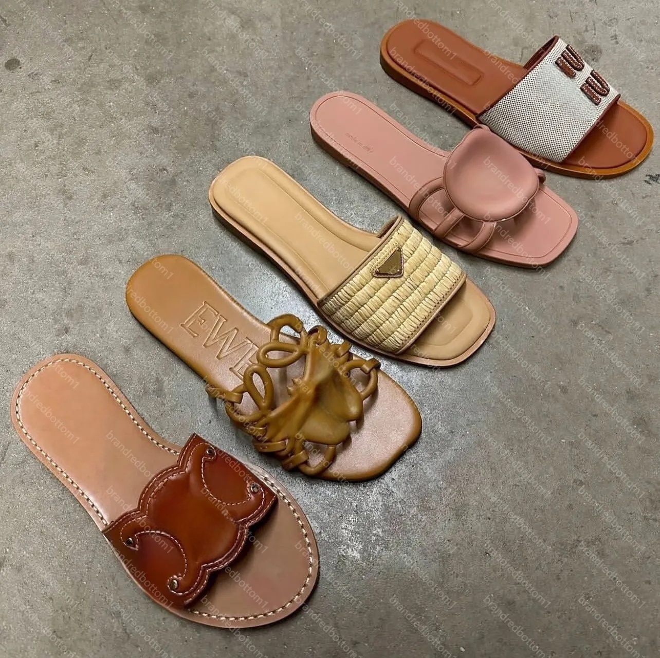Sandals Slide Slippersluxury Casual shoes Designer Mens Sliders fashion outdoor Beach sandale Womens Shoe flat loafer Summer Mule Fashion Jelly Slippers