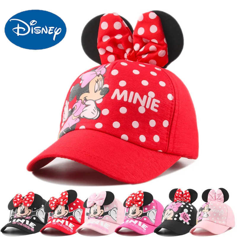 Disney European and American girls baseball cap cute princess bow childrens hat summer sun protection baseball cap H250926