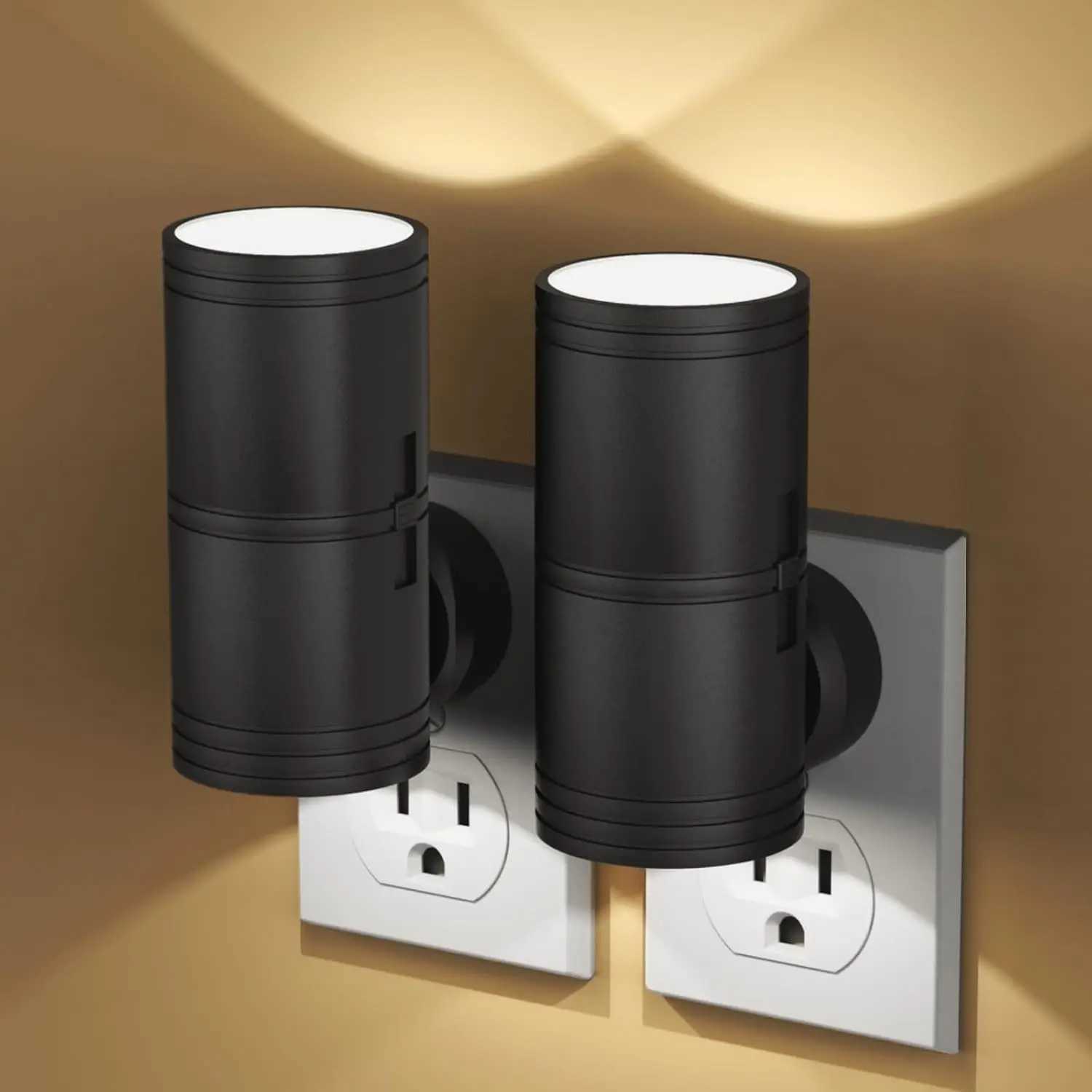 LED Night Lights Plug Into Wall Plug in Night Light with 3 Light Modes Dusk to Dawn Dimmable Night Light for Hallway Bathroom C250925