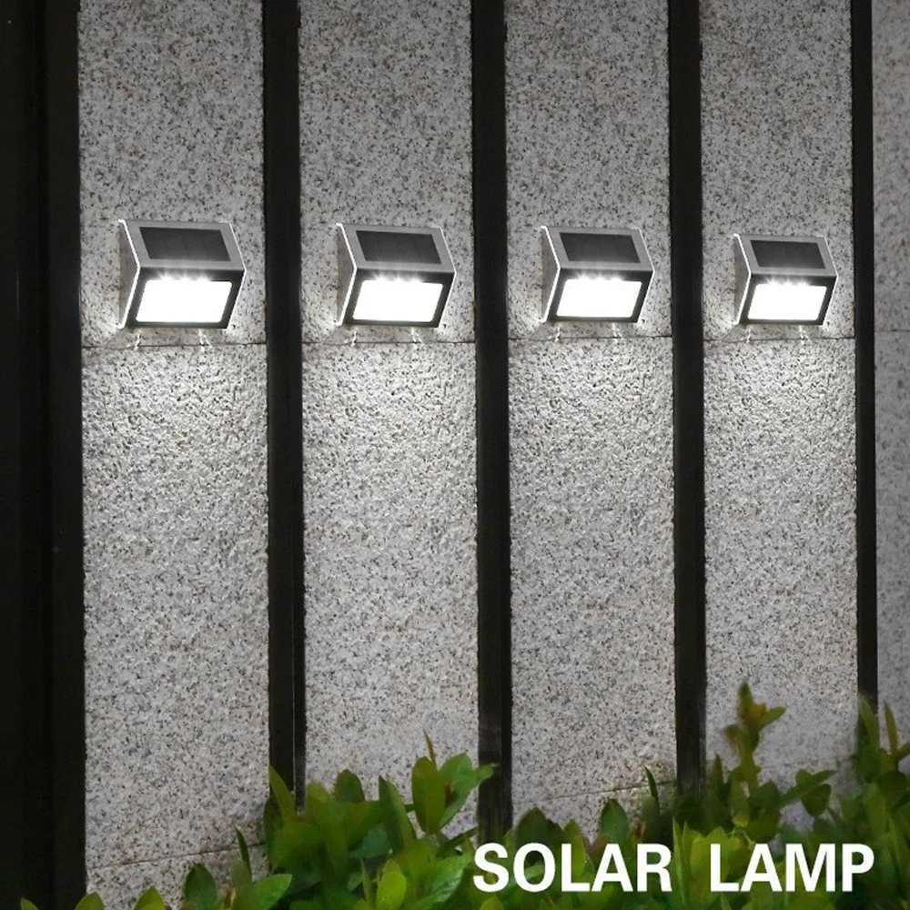 112pcs Solar Stainless Steel Step Light Waterproof Anticorrosion and Environmental Protection Wall Light for Garden Fence Wall C250925