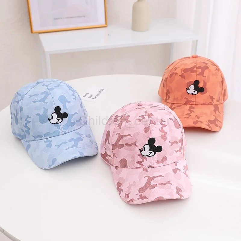 Disney Hot Sale Childrens Mickey Cap Cotton Cartoon Baseball Cap For Kids Girls Boys Hat H250926