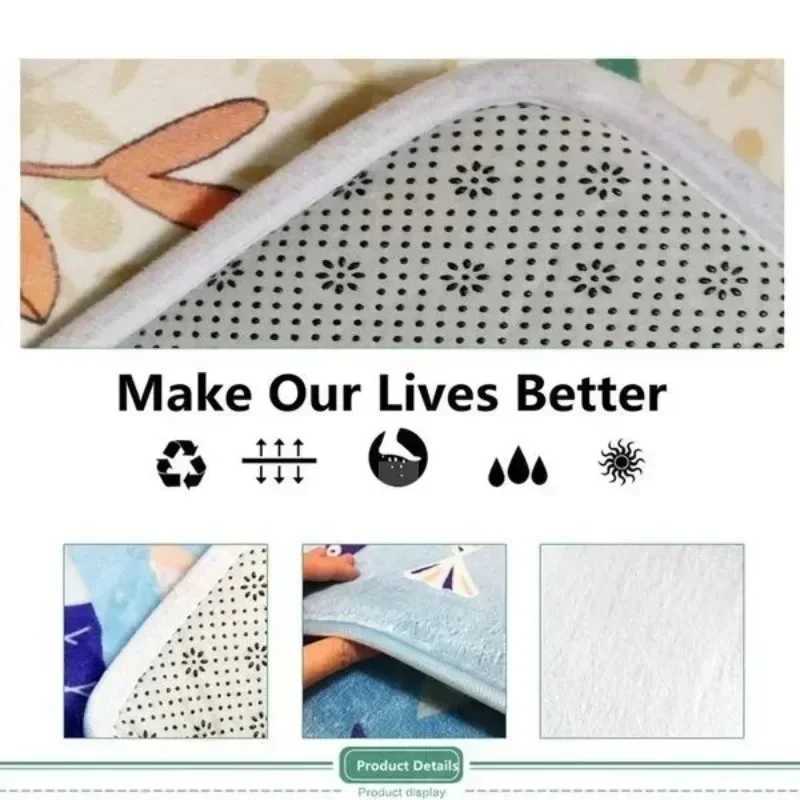 Alphabet ABC Carpet Early Education Cartoon Children Crawling Rugs Nonslip Bedroom Living Room Sofa Home Decoration Floor Mat C250926