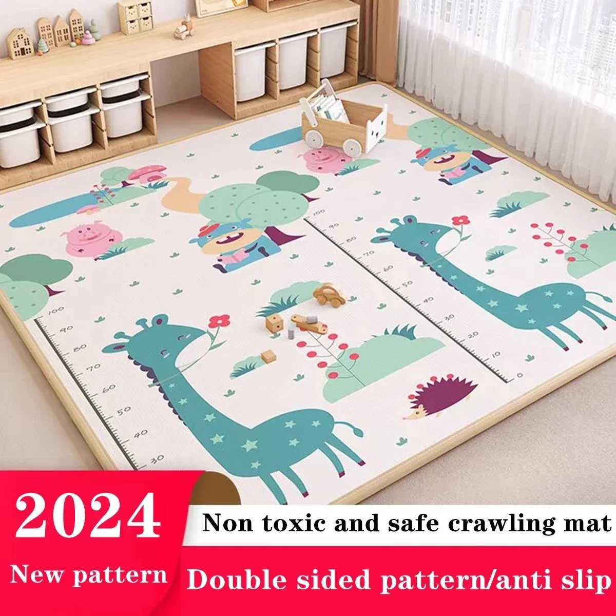 5 Sizes and 10 Styles Baby Crawling Play Mat Nontoxic New EPE Thick Folding Carpet Play Mat for Childrens Mats Safety Kid Rugs C250926